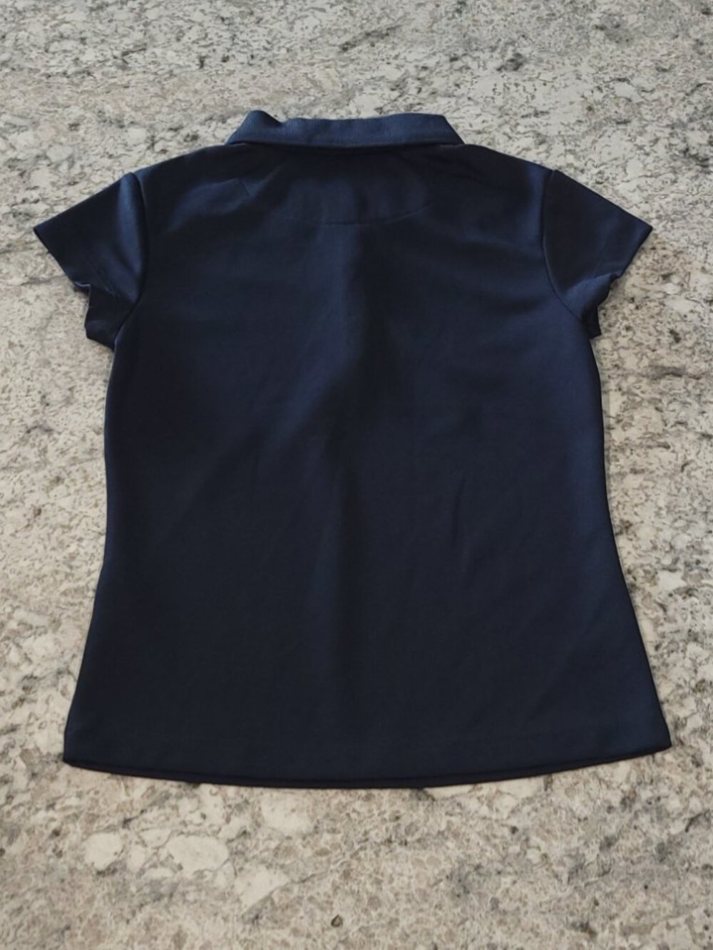 IZOD Girls Size S (7/8) Navy Blue Polo Shirt – School Uniform - Picture 2 of 3
